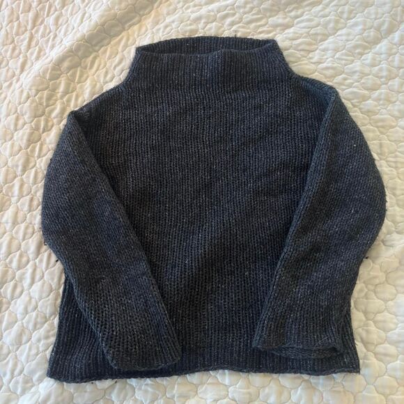 Maje Sweaters - Maje Women’s Cashmere & Silk Blend Black Turtleneck Sweater Size L